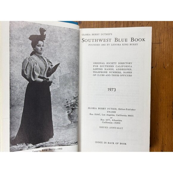 Southwest Blue Book 1973 70th Edition Directory - Picture 3 of 4